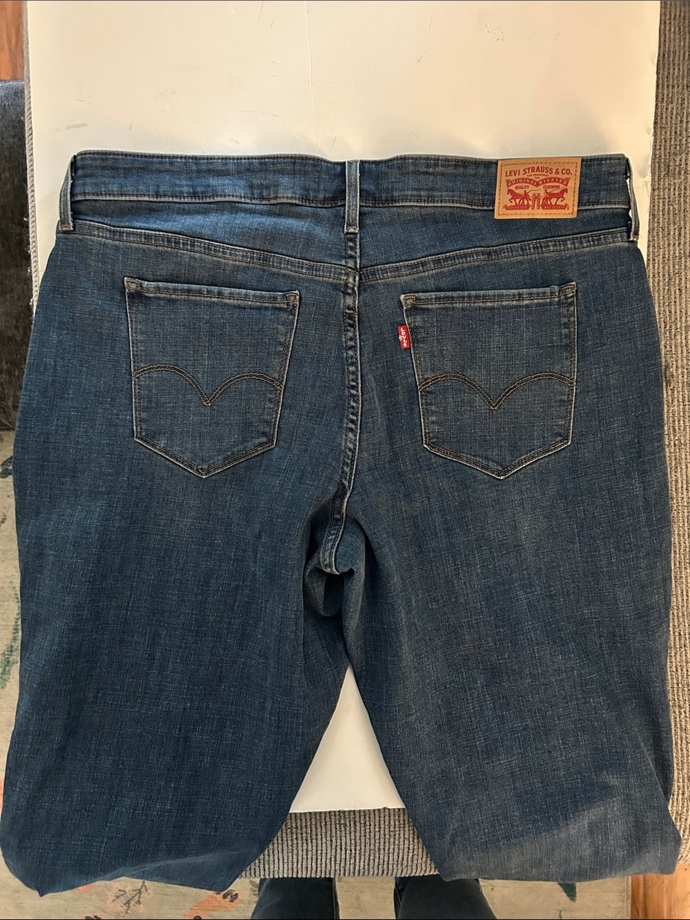 Levi’s red tab denim jeans 711 skinny size 18W short length 24.5 inseam - Picture 4 of 9